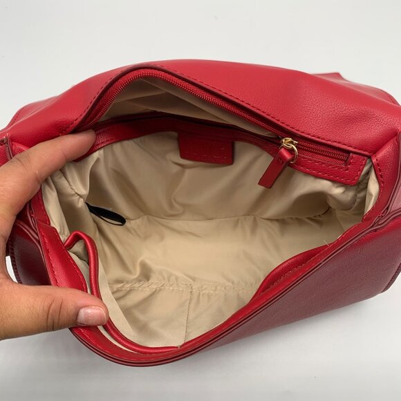 I.N.C. International Concepts Red Pepper Chevron Ajae Flap Convertible Crossbody - Picture 11 of 11